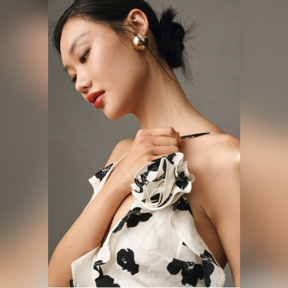 #135 Bardot Olea Floral Ruffle Midi/ Maxi Dress NWT - Picture 4 of 9